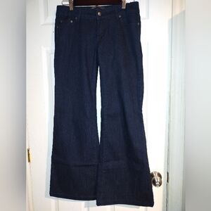 Men's Dark Blue Wide-Leg Jeans